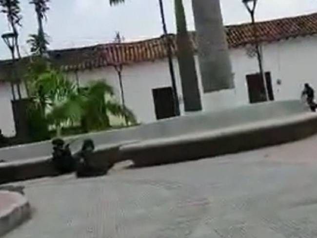 Atacan a la Policía Nacional en el municipio de Teorama, Norte de Santander- Cortesía Eduardo Urquijo
