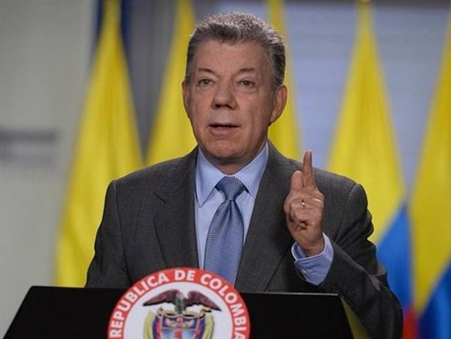Juan Manuel Santos, presidente de Colombia. Foto: Colprensa