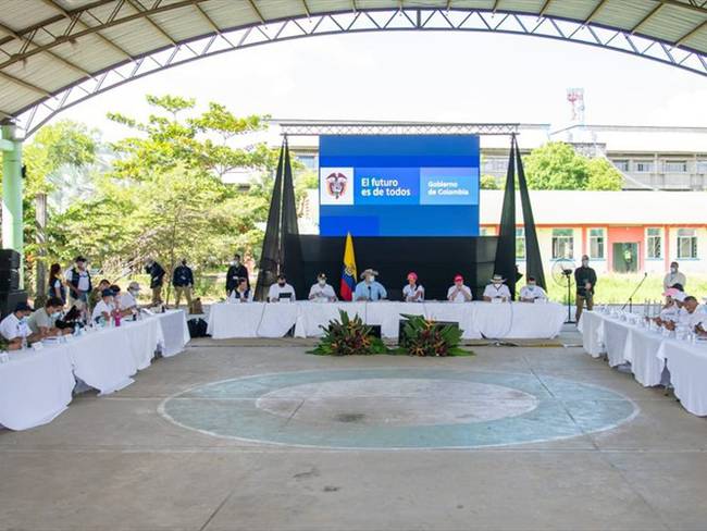 El presidente Iván Duque anunció una solución estructural para el problema de la región de La Mojana. Foto: Cortesía Presidencia