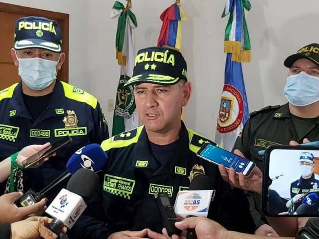 Ofrecen 50 millones de pesos para ubicar a autores del ataque Córdoba. Foto: Policía - general Gustavo Franco Gómez.