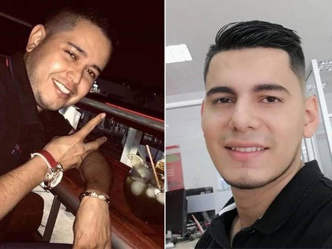Edwin Alejandro Bermeo Carvajal de 24 años y Hernando Obando Tavera de 34, desaparecidos . Foto: Cortesía