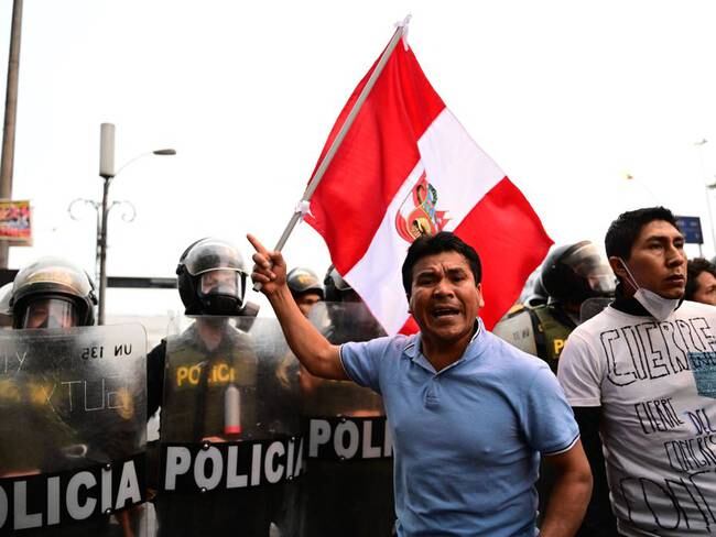 Protestas en Perú (Photo by MARTIN BERNETTI/AFP via Getty Images)