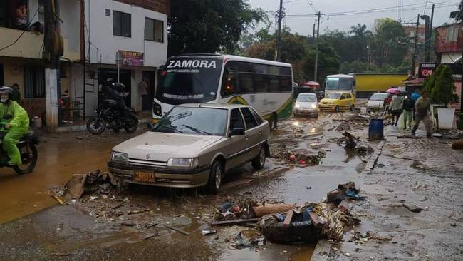Emergencias por lluvias en Medellín. Foto: Cortesía