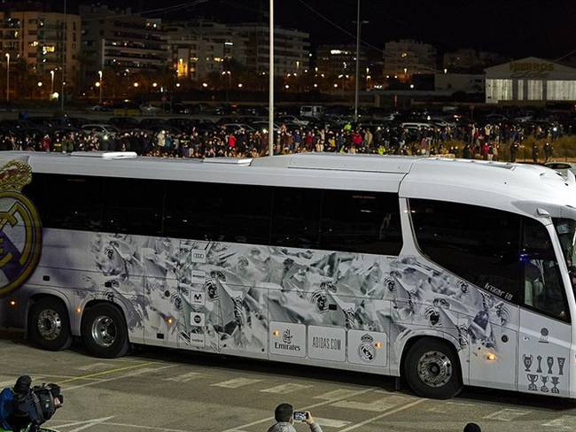 Bus del Real Madrid. Foto: Quality Sport Images/Getty Image