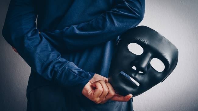 This mask is symbolic for hacker or unidentified person. Photo: Getty Images