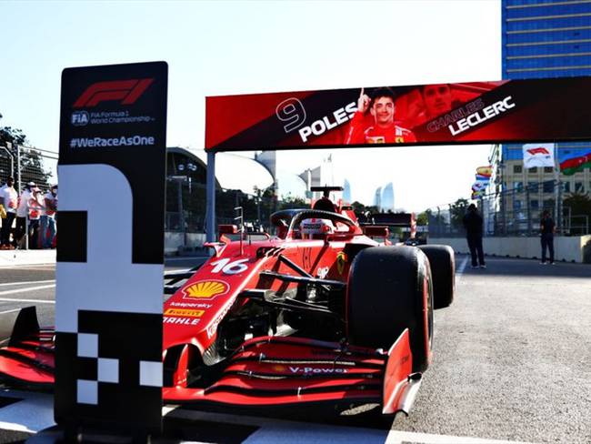 Leclerc se queda con la pole del GP de Azerbaiyán. Foto: Getty Images