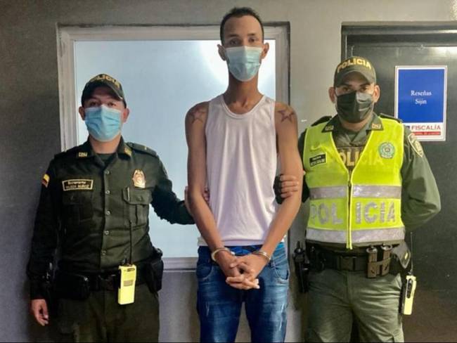 El presunto criminal podría vincularse a los delitos al gremio de transportadores en el Atlántico. Foto: Policía Metropolitana de Barranquilla.