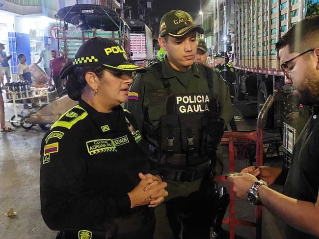 Toma del mercado público/ Policía Metropolitana de Santa Marta 