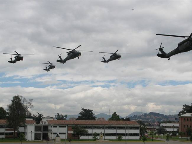 24 helicópteros se encuentran apoyando operaciones militares en toda Colombia.. Foto: Colprensa
