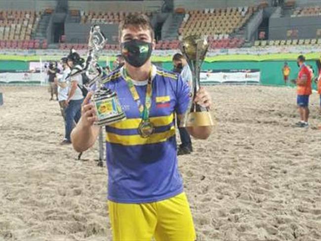 Sergio Vélez, arquero selección Colombia de fútbol playa . Foto: