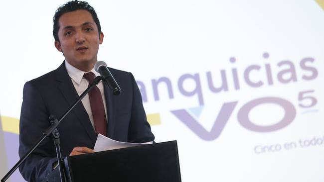 La nueva aplicación de Juan Pablo Gallo para captar posibles votantes. Foto/Colprensa.