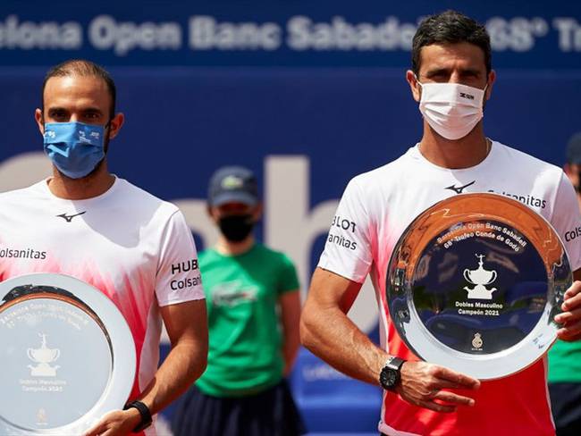 Robert Farah y Juan Sebastián Cabal ganan la final  ATP 500 de Barcelona. Foto: Getty Images