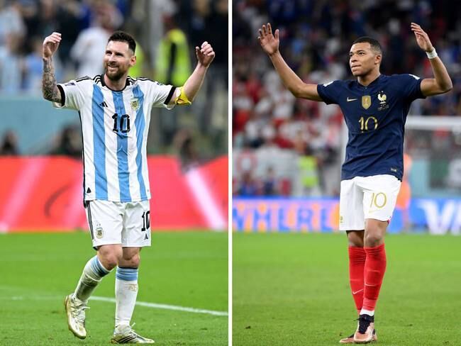 Francia vs Argentina, Mundial de Qatar. (Photo by Juan MABROMATA and Franck FIFE / AFP) (Photo by JUAN MABROMATA,FRANCK FIFE/AFP via Getty Images)