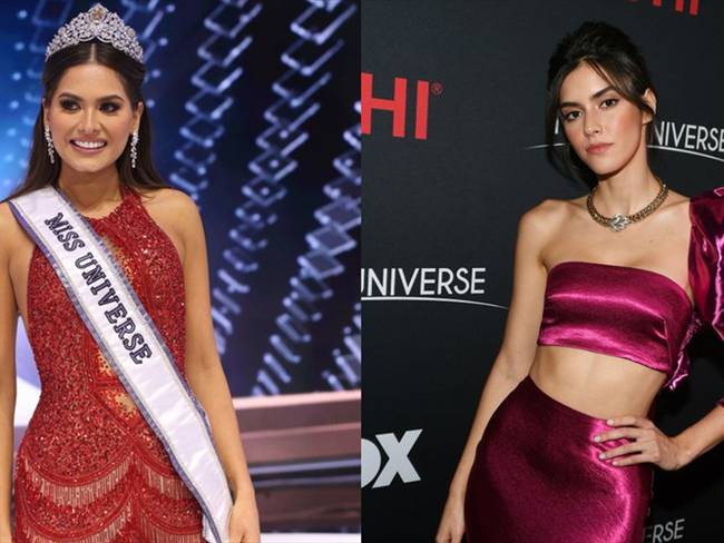 Paulina Vega aconsejo a  Andrea Meza, nueva Miss Universo. Foto: Getty/   Rodrigo Varela y Paras Griffin.
