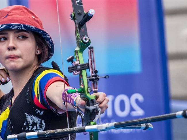 Valentina Acosta, deportista colombiana en los Juegos Olímpicos de Tokio 2020. Foto: Dean Alberga/World Archery Federation via Getty Images