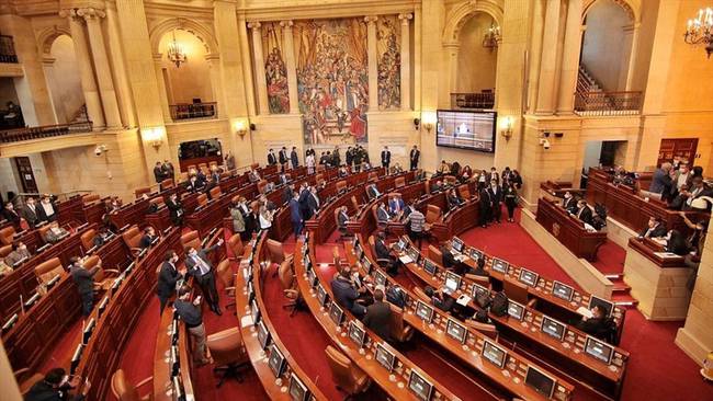 La plenaria de la Cámara de Representantes fue citada para la próxima semana.. Foto: Colprensa-Cámara de Representantes