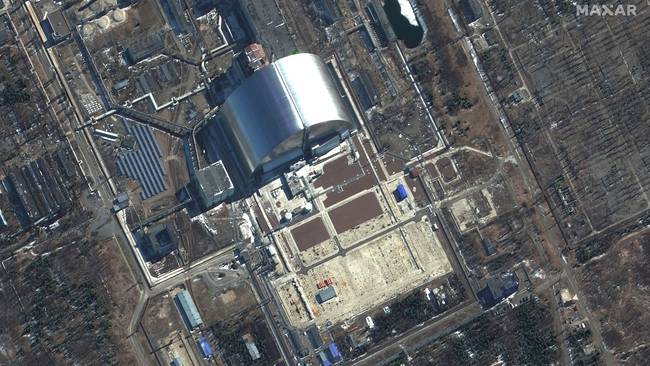 Planta nuclear de Chernóbil: Foto: Satellite image (c) 2022 Maxar Technologies, Getty Images