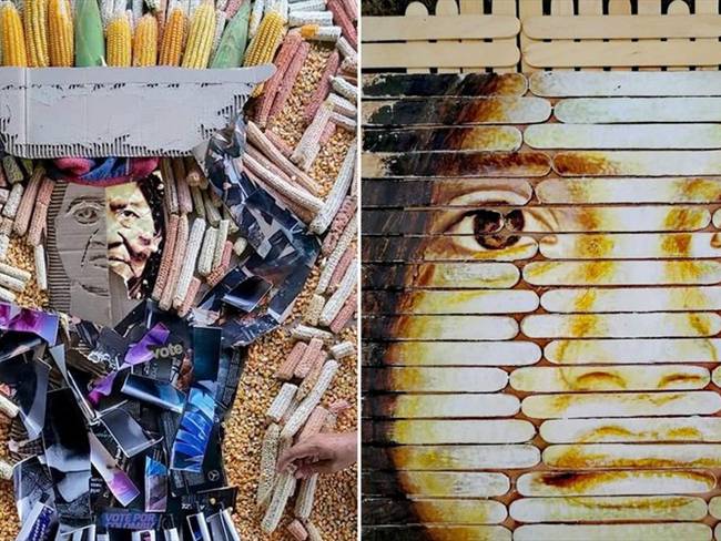 Artista magangueleño es homenajeado por su trabajo con residuos arrojados al río Magdalena