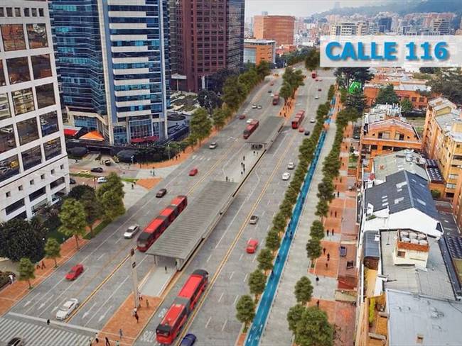 El proyecto de Transmilenio por la carrera Séptima se ejecutará entre las calles 32 y 200. Foto: Enrique Peñalosa