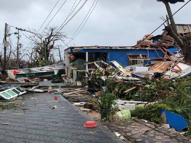 Ya se han techado 98 casas que tenían afectaciones leves y contaban con las condiciones para hacerlo. Foto: Colprensa / THE ARCHIPIÉLAGO PRESS