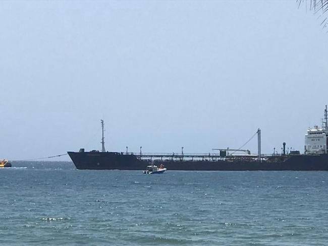 ¡Por fin! Zarpó buque que permaneció fondeado tres meses en Santa Marta . Foto: DIMAR