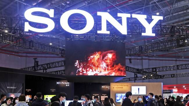 SHANGHAI, CHINA - MARCH 23, 2021 - Photo taken on March 23, 2021 shows SONY booth at the China Home Appliances and Consumer Electronics Expo in Shanghai, China. January 5, 2022 -- SONY launches electric vehicles. (Photo credit should read Xing Yun / Costfoto/Future Publishing via Getty Images)
