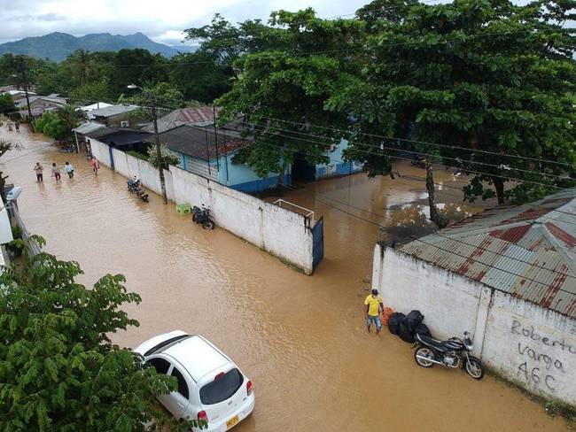Fuertes lluvias tienen a 25 municipios de Córdoba en calamidad pública. Foto: cortesía prensa Alcaldía de Tierralta (referencia).