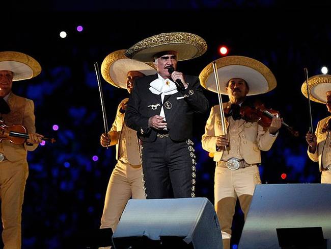 Vicente Fernández durante un concierto en 2011. Foto: Getty Images