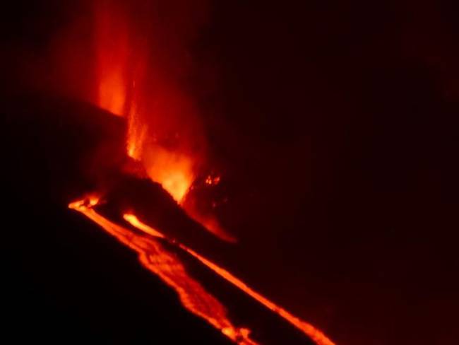 Eva Kubelkova habla sobre la emergencia por la erupción del volcán de La Palma. Foto: Cortesía: Eva Kubelkova