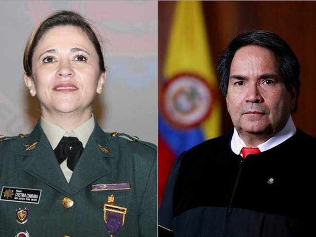 Los magistrados Cristina Lombana y Eyder Patiño. Foto: Colprensa