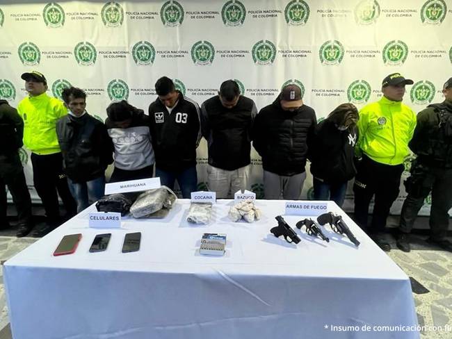Envían a prisión a presuntos integrantes de &#039;Los Niches&#039; . Foto: Cortesía Fiscalía General de la Nación.