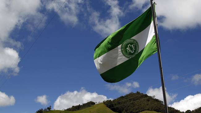 Bandera de Chapecoense en La Unión, Antioquia