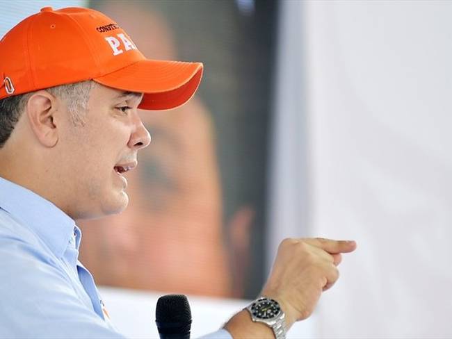 Iván Duque señaló que los colombianos lo eligieron por cuatro años y agregó que no aspira a una reelección ni extensión de periodos. Foto: Colprensa