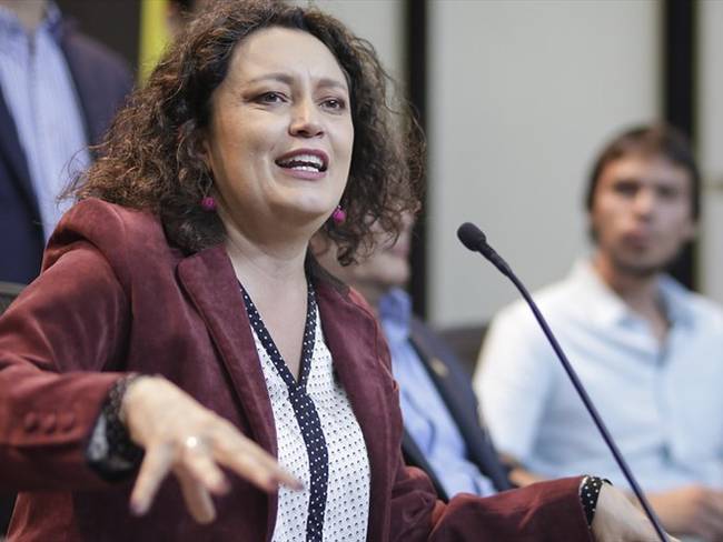 Angélica Lozano, senadora de la Alianza Verde. Foto: Colprensa