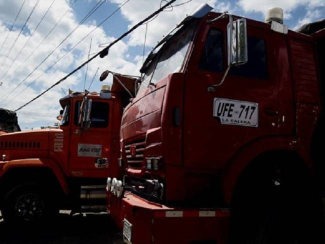 “Hay dos tipos de camioneros en Colombia, el camionero tradicional que es el que hace el trabajo de transportar el 85 % de la carga en el país”: Alberto Palma. Foto: Colprensa / DIEGO PINEDA