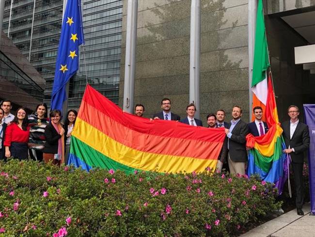 Unión Europea se vistió de arco iris. Foto: Unión Europea