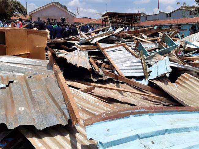 Derrumbe en escuela de Kenia deja por lo menos 7 niños muertos y 64 heridos. Foto: Getty Images