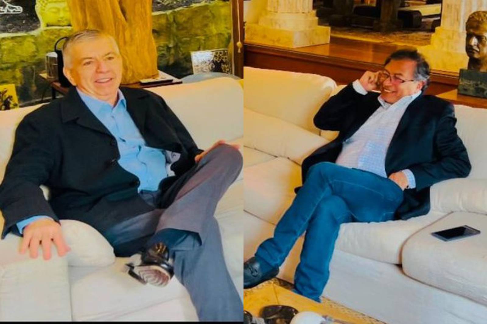 César Gaviria y Gustavo Petro se reúnen previo a la consulta presidencial de marzo
