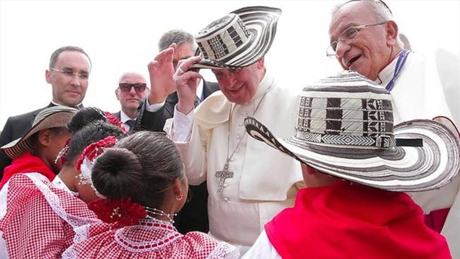 Papa Francisco en Cartagena. Foto: Colprensa