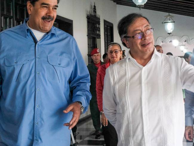 Nicolás Maduro y Gustavo Petro presidentes de Venezuela y Colombia. 23 de marzo de 2023. Foto: Presidencia.