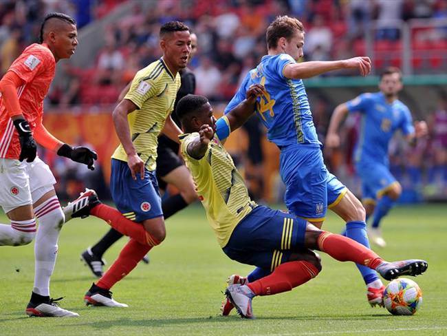 Un error del portero de la Selección de Colombia ayudó para que Ucrania abriera el marcador. Foto: Getty Images
