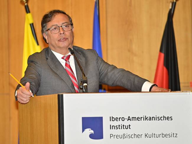 Gustavo Petro en Alemania. Foto: Presidencia