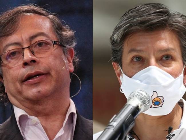 En La W, el senador Gustavo Petro rechazó los señalamientos de la alcaldesa Claudia López contra Colombia Humana. Foto: Colprensa