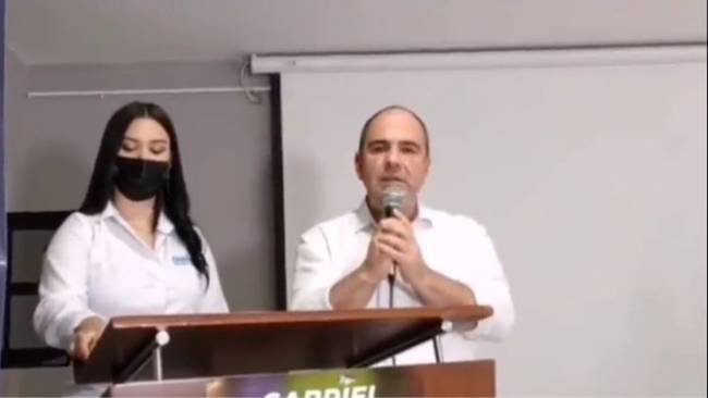 Evento de campaña de Gabriel Vallejo Chujfi. Crédito: Captura de video.