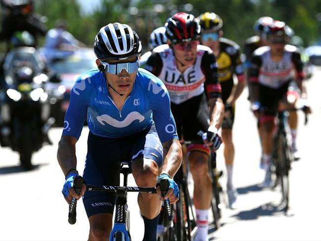 Miguel Ángel López en la etapa 20 de la Vuelta a España 2021. Foto: Tim de Waele/Getty Images