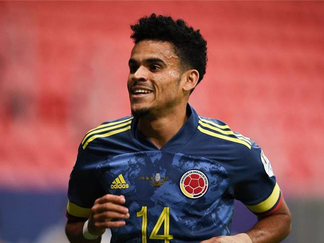 Luis Díaz, jugador de la Selección Colombia en la Copa América 2021. Foto: EVARISTO SA/AFP via Getty Images