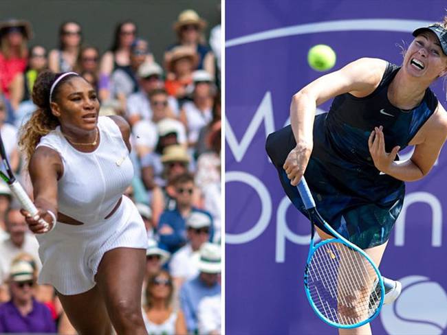 Las tenistas Serena Williams y María Sharapova, ambas han ganado el US Open. Foto: Getty Images