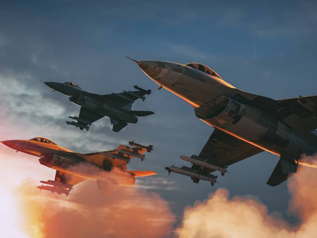 Aviones de combate, imagen de referencia | Crédito: GettyImages