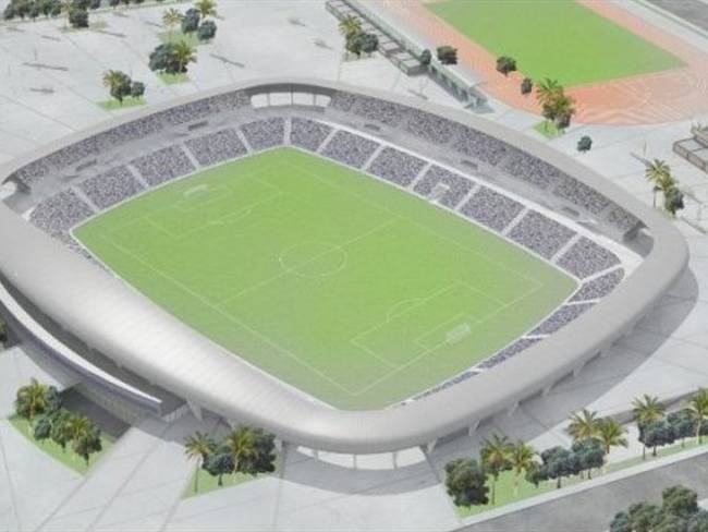 La Fiscalía inspeccionó obras del nuevo estadio de fútbol en Santa Marta. Foto: Acta de la Fiscalía.