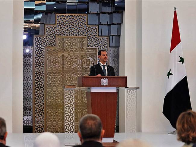 Bashar al Asad se juramenta para su cuarto mandato como presidente de Siria. Foto: Agencia AFP